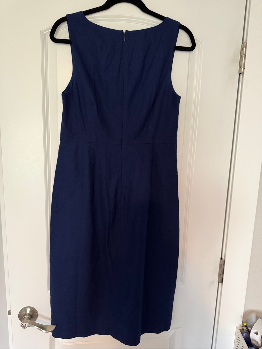 J. Crew Navy Sleeveless Sheath Dress